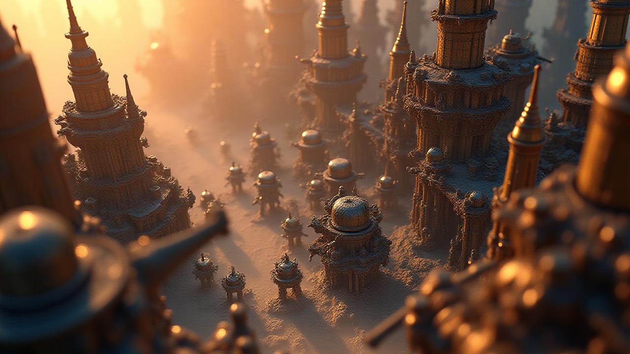 Epicka bitwa figurek steampunkowych na stole do gry