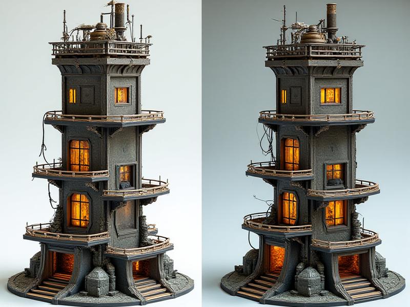 System modułowy pokazujący różne konfiguracje terenu