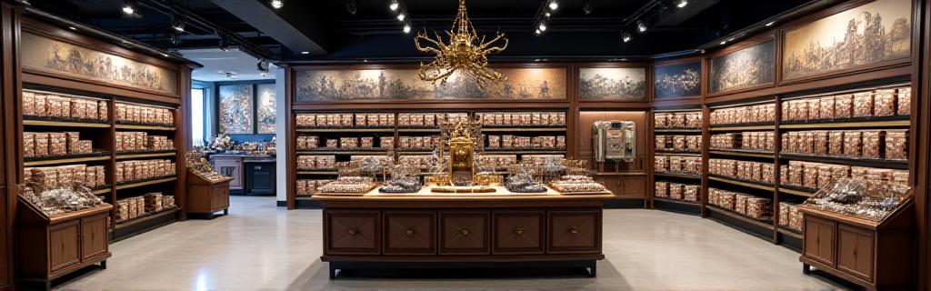 Ekspozycja figurek Ironspire Miniatures w sklepie stacjonarnym